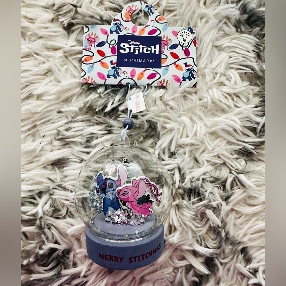 Disney Stitch and Angel Kissing Light Up Ornament